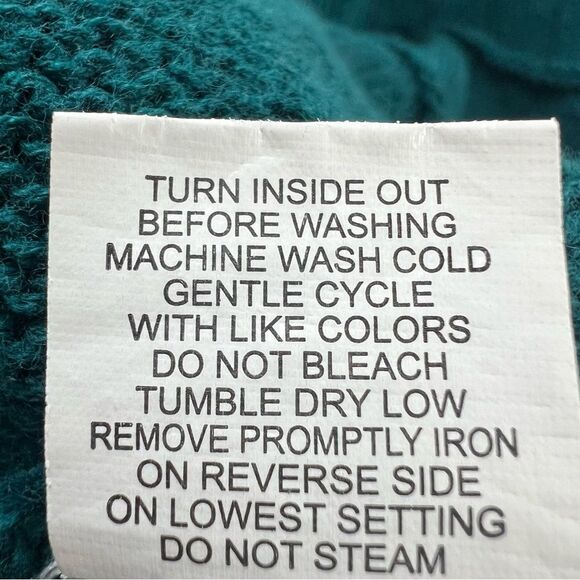 Notations Teal Long Sleeve Midweight Swingy Knit Cardigan Sweater - Picture 14 of 15